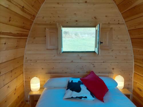 Postel nebo postele na pokoji v ubytování Camping IZARPE