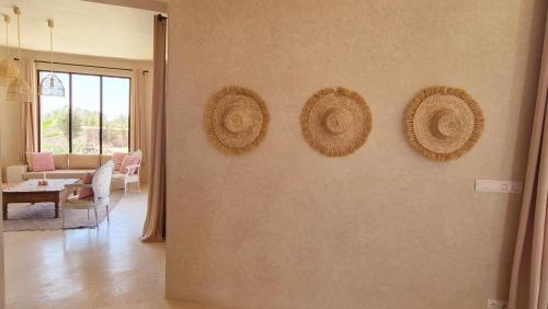 Lalla Essaouira, Villa Najma avec piscine pour 15 personnesにあるシーティングエリア