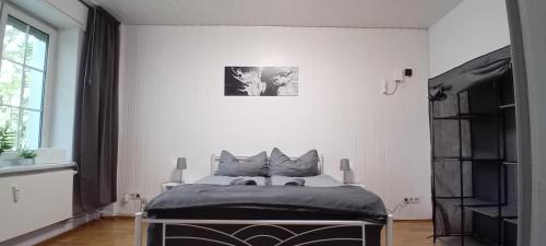 Postel nebo postele na pokoji v ubytování Ferienwohnung Nied