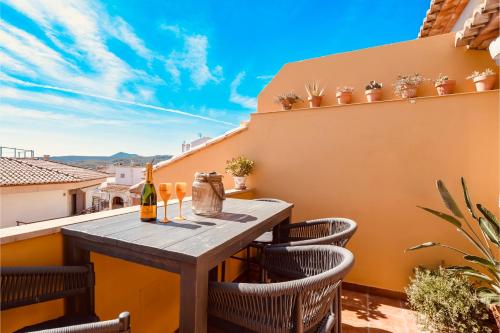 Balkoni atau teres di Penthouse Duplex Javea Pueblo