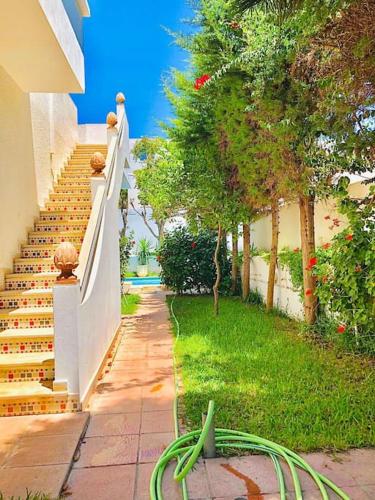 Un jardín fuera de Villa Erriadh Kelibia