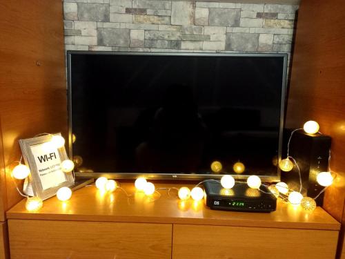 Una televisión o centro de entretenimiento en Apartman Simović, Vrnjačka Banja
