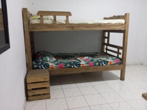 Postel nebo postele na pokoji v ubytování Nahimara Champeta Hostel