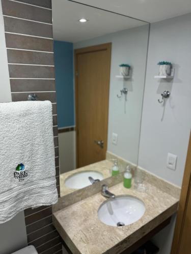 Ванная комната в Hotel Park Veredas - Rio Quente Flat 225