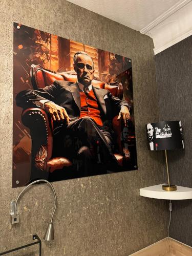 TV a/nebo společenská místnost v ubytování Room Pauli
