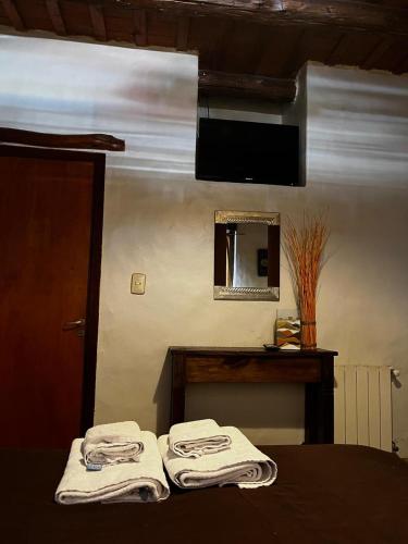 Ένα ή περισσότερα κρεβάτια σε δωμάτιο στο Solar de la Quebrada