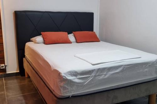 Postel nebo postele na pokoji v ubytování Charmant studio d'invité - Baie-Mahault