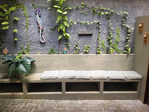 Ruang duduk di Apartamento Absolute Contemporâneo e piscina com borda infinita