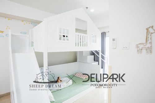 a rendering of a childs bedroom in a house at Delipark Mall 3 Bedrooms 3 Bathrooms 8-10 Pax Empire Premium Tower Level 28 in Medan