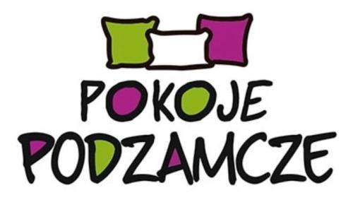 a drawing of the words purple orange at Pokoje Podzamcze in Stare Drawsko