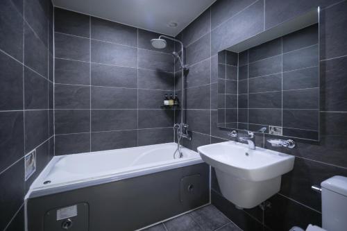 Koupelna v ubytování VIP Hotel Mokpo