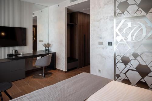 Postel nebo postele na pokoji v ubytování Diamond Hotel