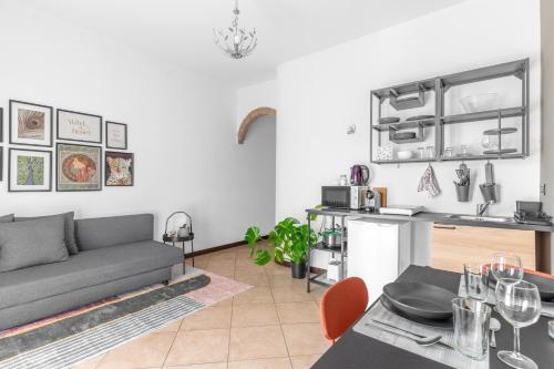 Χώρος καθιστικού στο -Free Pool and Parking- Garda House Apartments