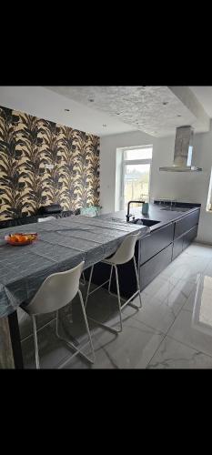 Dapur atau dapur kecil di Appart 150 m2 luxembourg à proximité