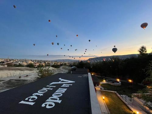Letecký snímek ubytování A La Mode Cappadocia