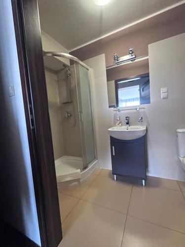 Kúpeľňa v ubytovaní Motel Orion Wolsztyn