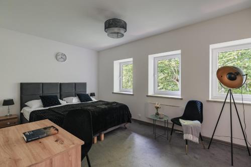 Postel nebo postele na pokoji v ubytování Rewita Solina
