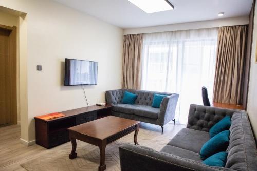 Ruang duduk di Bela Getaway Homes Elegant One bedroom Apartment