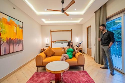 Posezení v ubytování The Hosteller Bam Goa, Assagao - Poshtel