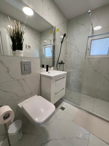 Un baño de Bucharest City Center Apt Victoriei St