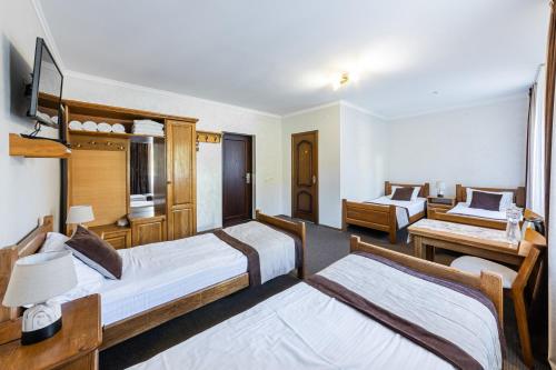 Katil atau katil-katil dalam bilik di Hotel Bellavista & Spa