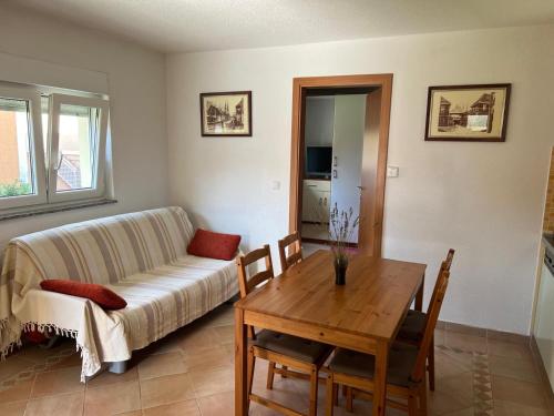 Postel nebo postele na pokoji v ubytování Minihaus in Zagreb
