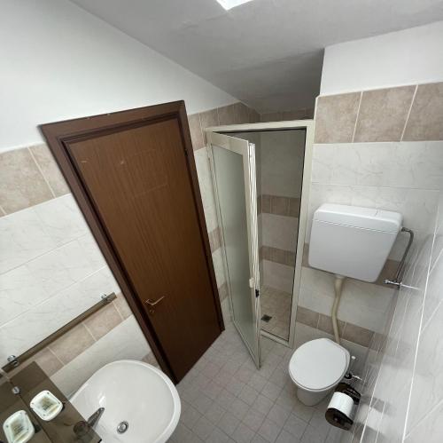 Koupelna v ubytování Hotel Adler
