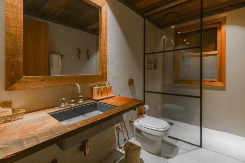 Ένα μπάνιο στο Pousada Trijunção