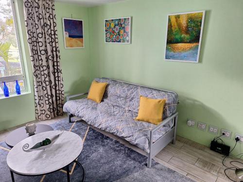 Гостиная зона в Amatoni green apartment