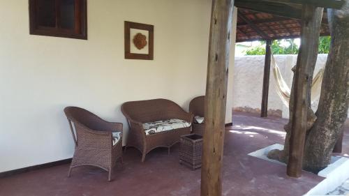 Χώρος καθιστικού στο Country Club Pititinga