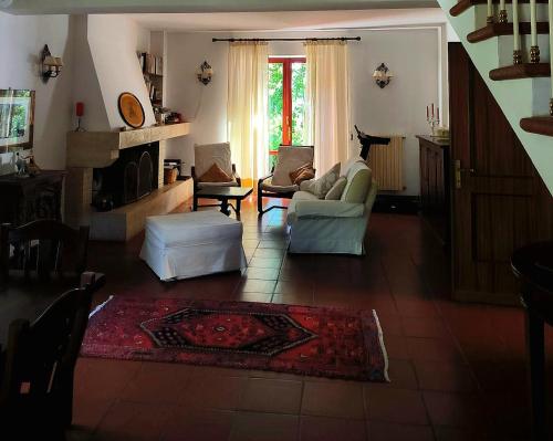 Χώρος καθιστικού στο I Gelsi di Colombata Locazione turistica breve in campagna