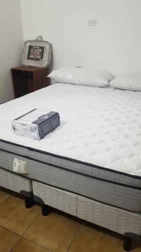 a mattress sitting on top of a bed at Quinta Ferreyra in Villa Paranacito