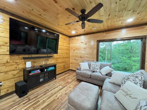 Luxe Cabin with Game Room, Hot Tub & Firepit photo 30