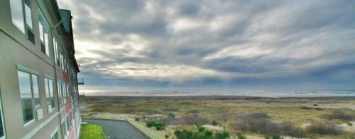 a view of the ocean from a building at Quinault Beach Resort & Casino in Ocean Shores