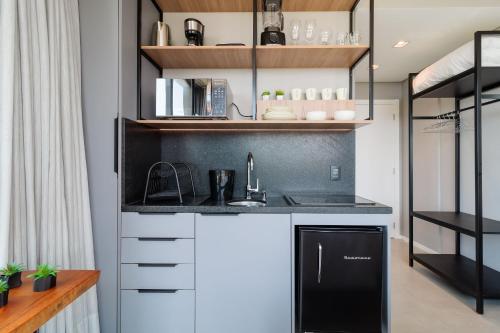 Una cocina o zona de cocina en Spot Jurere sofisticación junto al mar - SPJ's