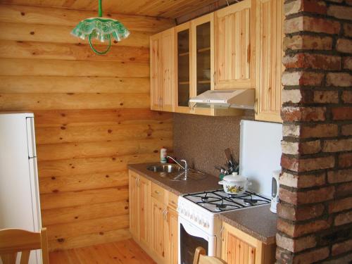 Η κουζίνα ή μικρή κουζίνα στο Guest House Zirga Smaids