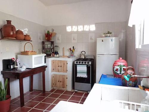 Kuchyň nebo kuchyňský kout v ubytování Casa HecAny