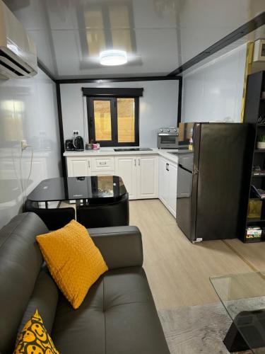Kuchyň nebo kuchyňský kout v ubytování Tiny Container house