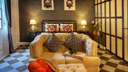 Posezení v ubytování Milky Bay Resort