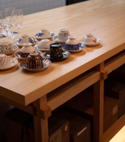 Kemudahan buat kopi dan teh di Senzairou