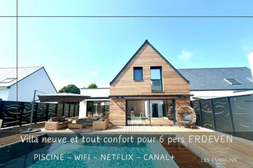 Maison neuve - Piscine chauffée - Erdeven