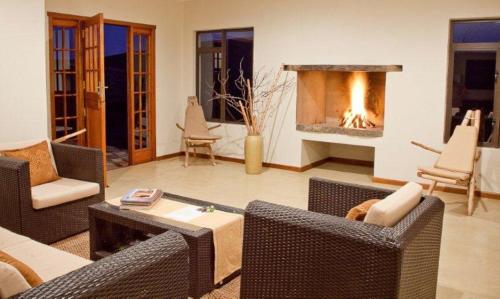 Гостиная зона в Naries Namakwa Retreat