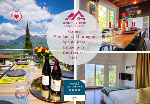 Le Bella Vista, vue panoramique lac & montagne