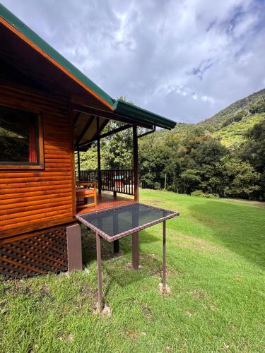 Paisaje cerca de este chalet de montaña