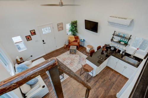 an overhead view of a living room with at Sleeps 5-6 Near RRG-Hot Tub-Nice Sunrise-Quiet in Beattyville