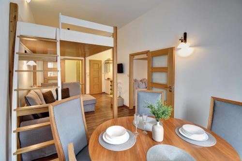 Posezení v ubytování Apartmány Třeboň BÍLÝ BERÁNEK