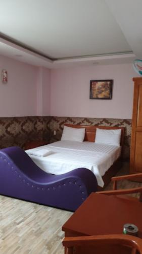 Katil atau katil-katil dalam bilik di Thảo Nguyên 2 Hotel