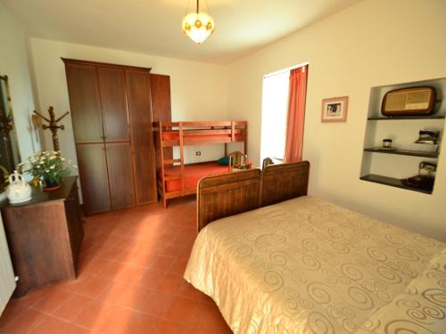 Ένα ή περισσότερα κρεβάτια σε δωμάτιο στο Hillside Retreat Near 5 Terre