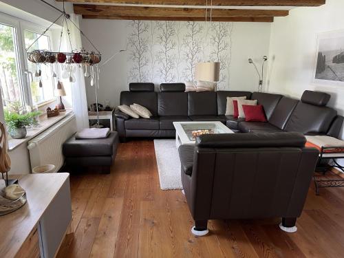 Χώρος καθιστικού στο Boddenkate Fuhlendorf