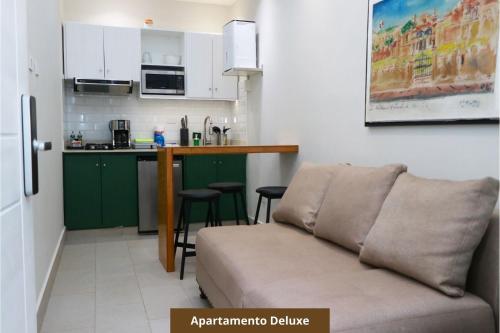Kuchyň nebo kuchyňský kout v ubytování Heritage Residences Santo Domingo